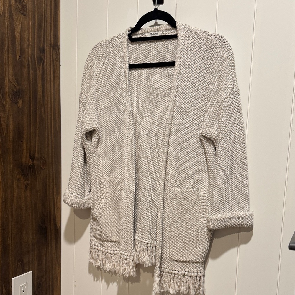 Madewell Memento Fringe Cardigan
